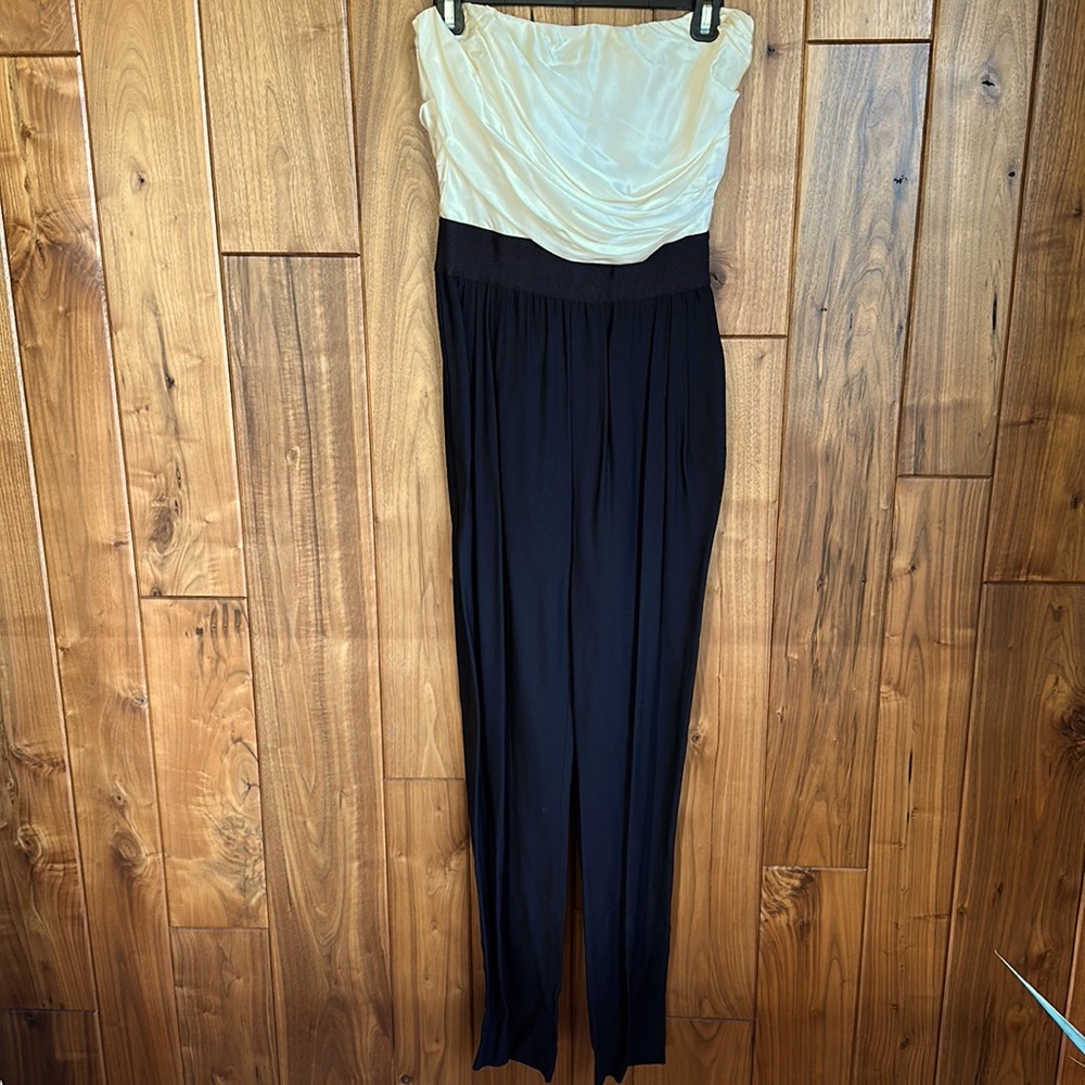 Band of Outsiders Strapless Tuxedo Jumpsuit Size 2